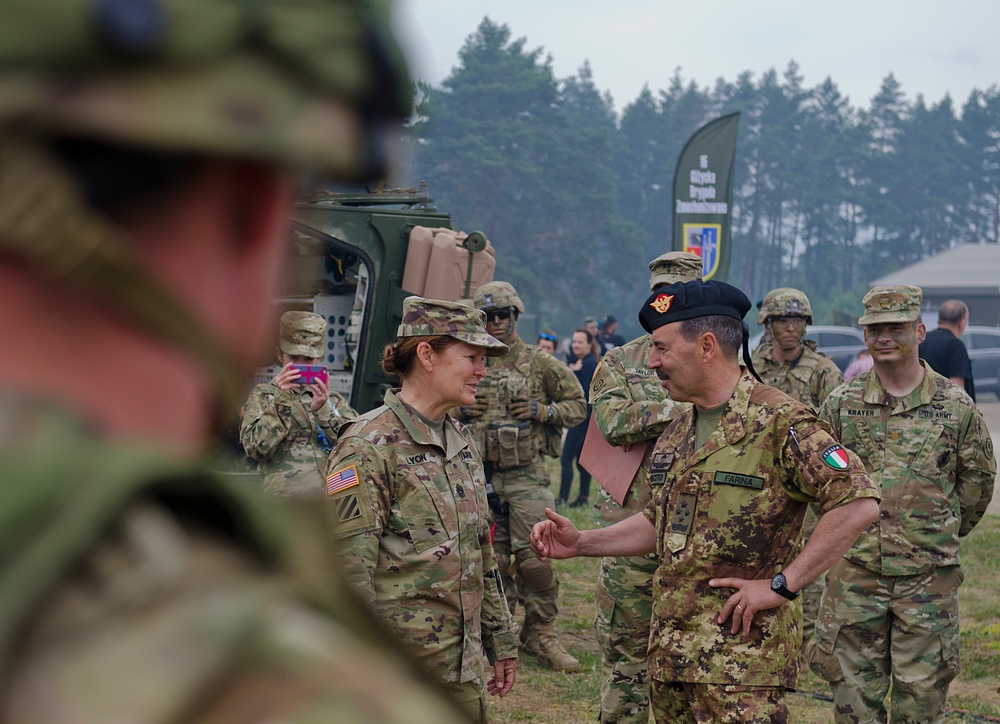 US Army Europe CSM visits NATO troops