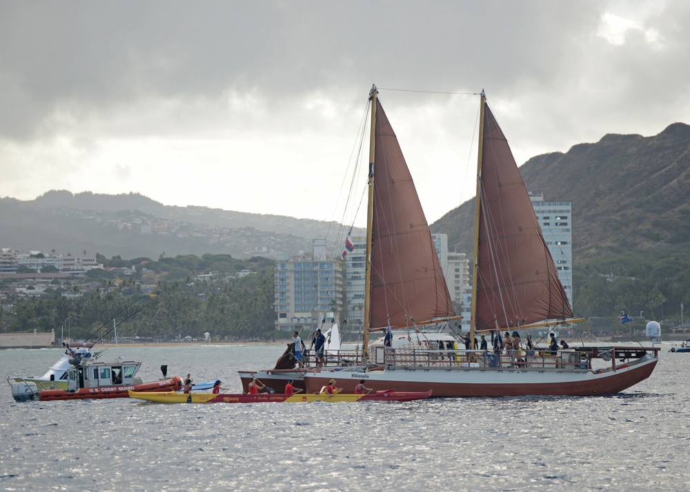 Coast Guard helps welcome Hōkūleʻa home to Oahu