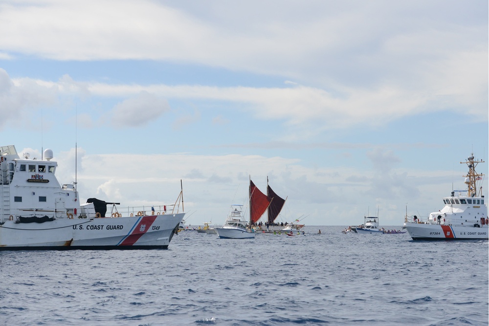 Coast Guard helps welcome Hōkūleʻa home to Oahu