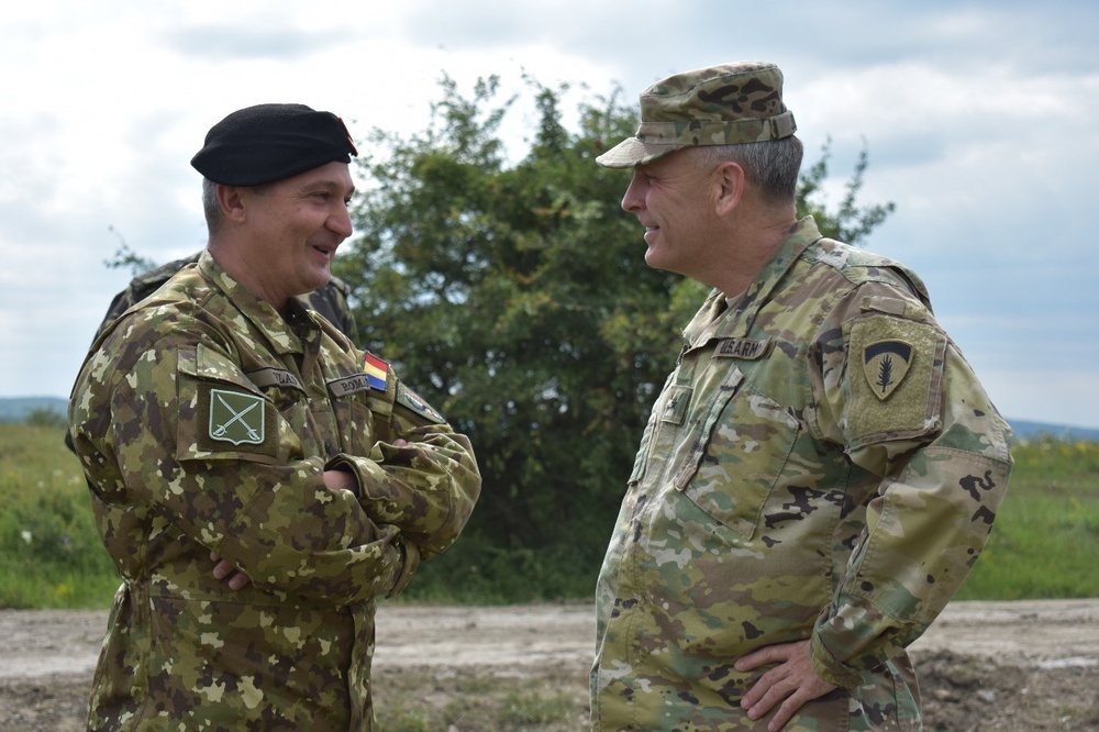 Romanian and U.S. General Officers Convene at the JNTC
