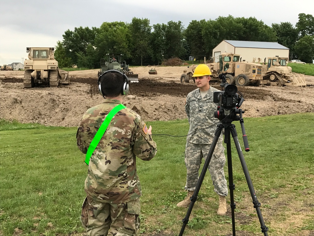 411th Engineer Company Transforms Cornfield to Sports Complex