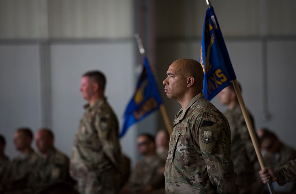 455th EMXG change of command