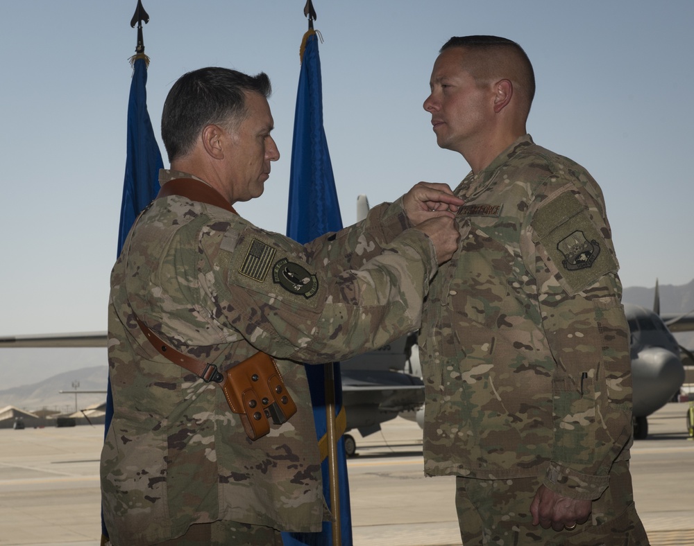455th EMXG change of command