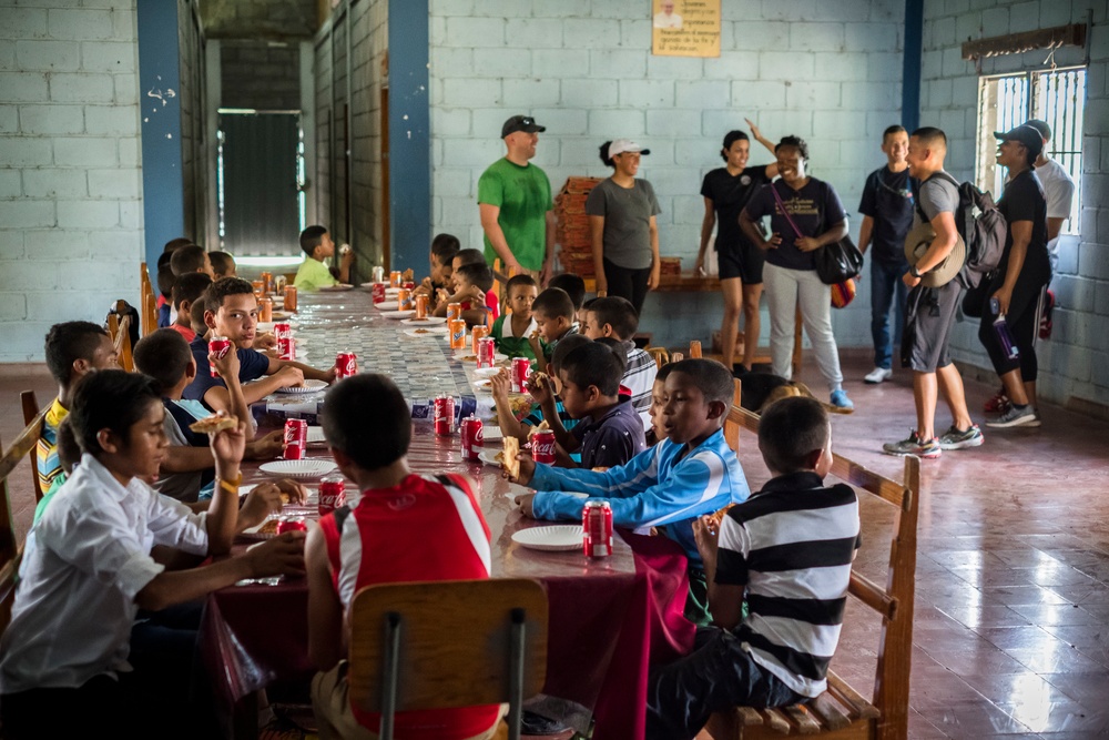 JTF-Bravo Orphange visit