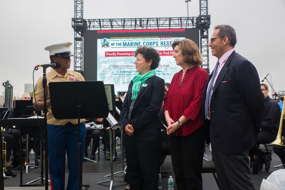 Marine Corps Band New Orleans performs at Four Freedoms Park