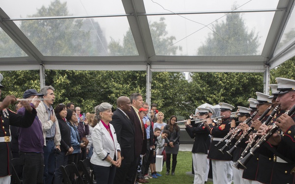 Marine Corps Band New Orleans performs at Four Freedoms Park