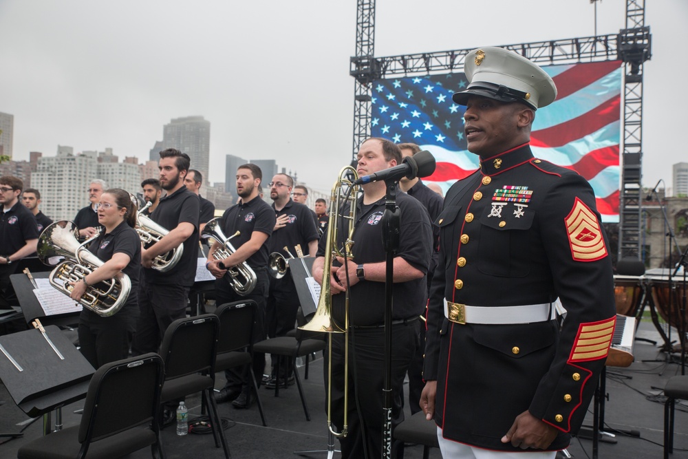 Marine Corps Band New Orleans performs at Four Freedoms Park