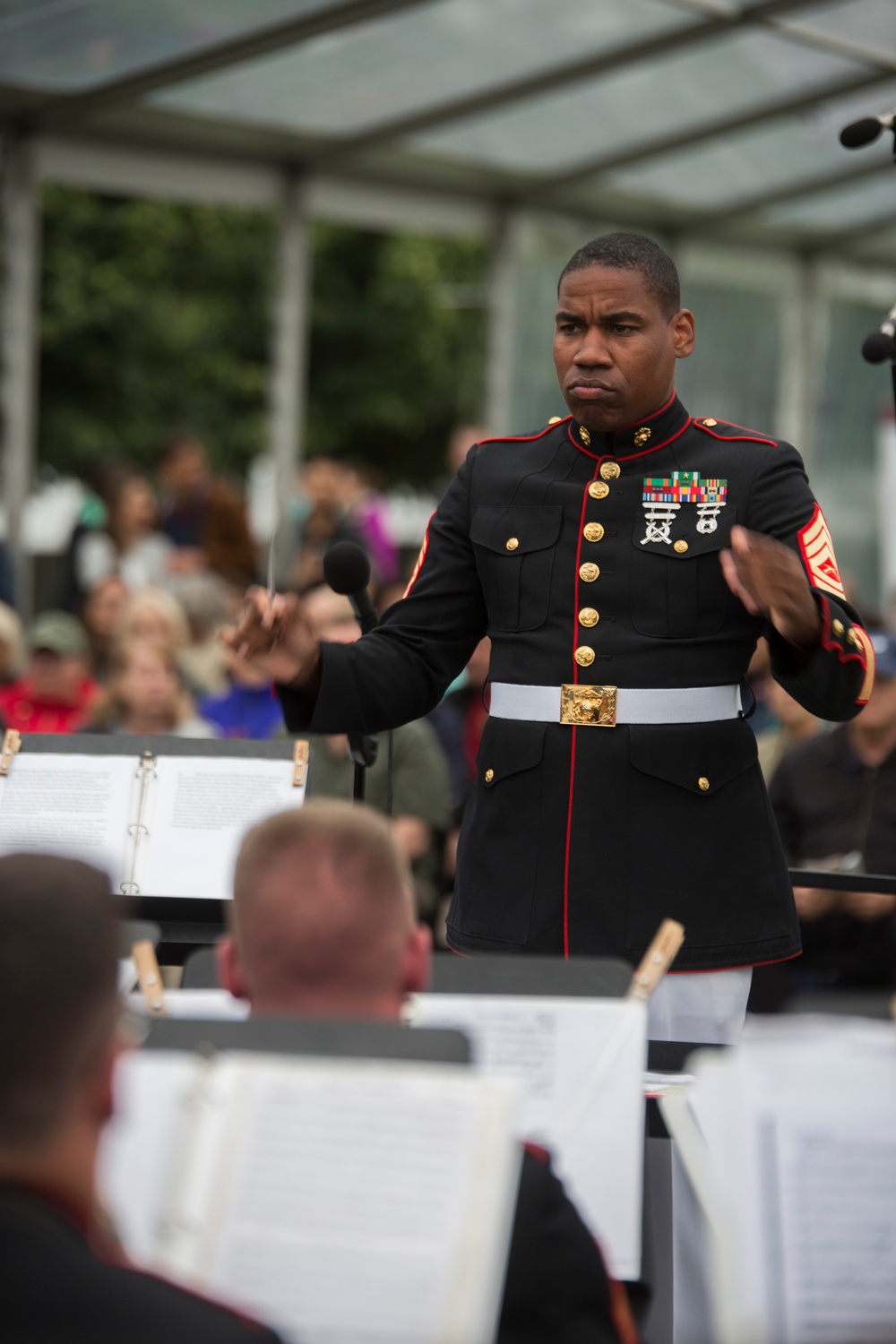 Marine Corps Band New Orleans performs at Four Freedoms Park