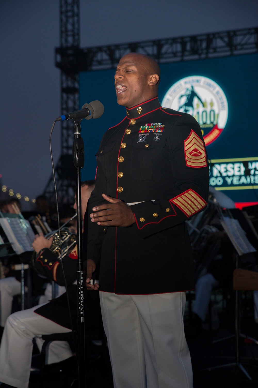 Marine Corps Band New Orleans performs at Four Freedoms Park