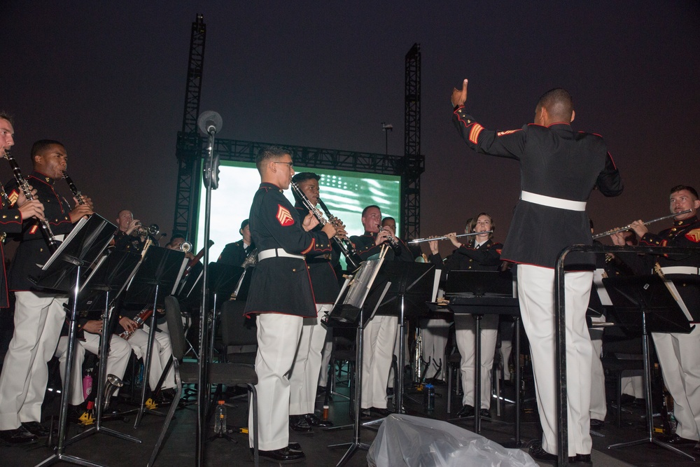 Marine Corps Band New Orleans performs at Four Freedoms Park