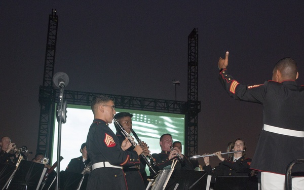 Marine Corps Band New Orleans performs at Four Freedoms Park