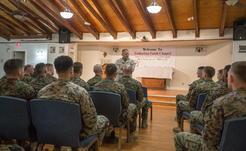 CMC Speaks to Marines in Bagram
