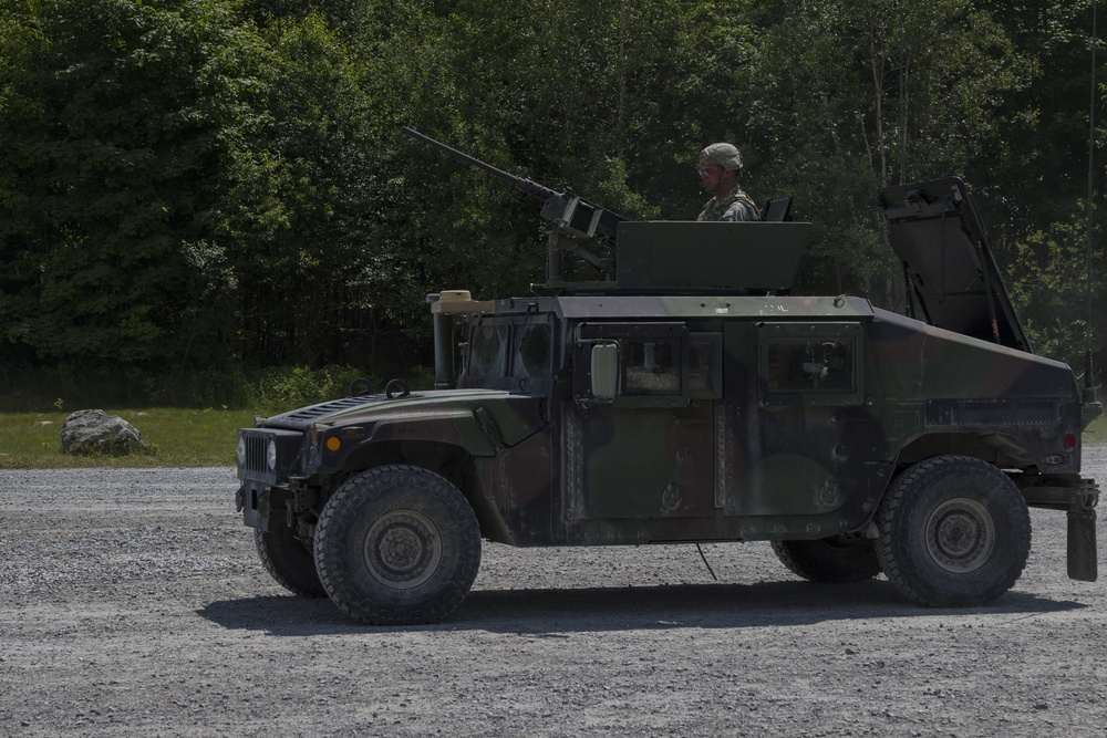 Soldiers Drive Humvee to Range