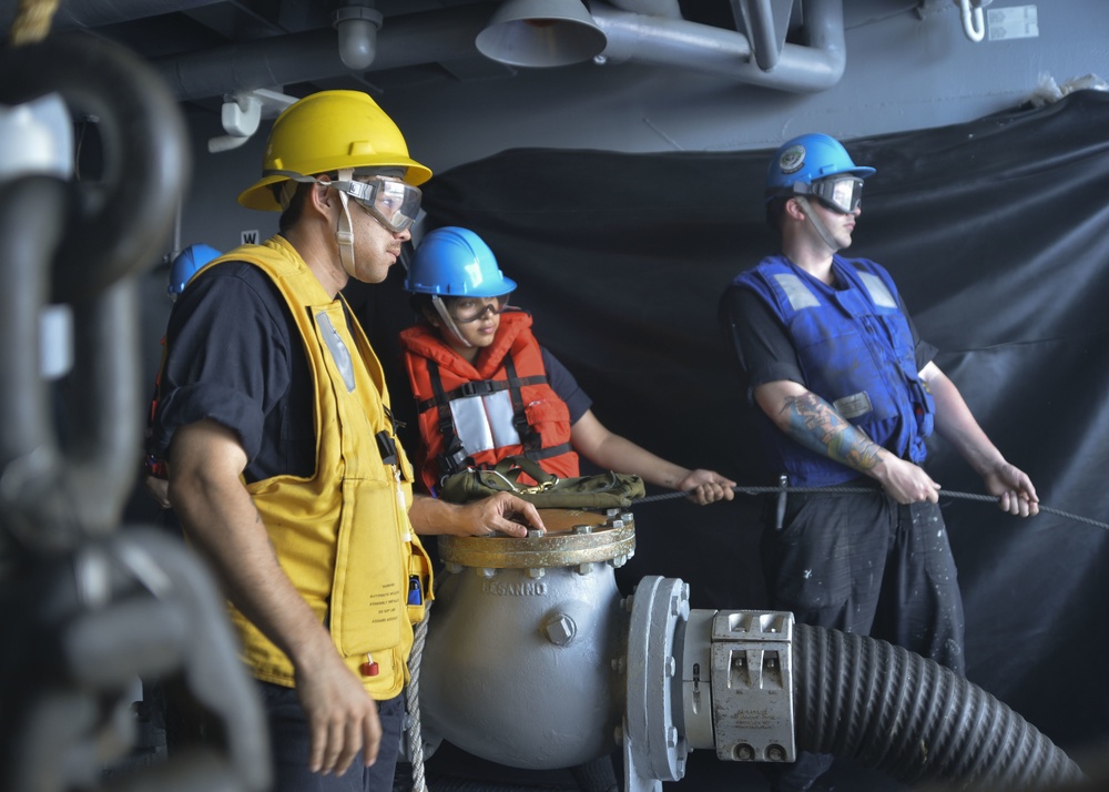 Sailors Conduct Replenishment-At-Sea