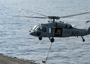 GHWB is the flagship of Carrier Strike Group (CSG) 2, which is comprised of the staff of CSG-2; GHWB; the nine squadrons and staff of Carrier Air Wing (CVW) 8; Destroyer Squadron (DESRON) 22 staff and guided-missile destroyers USS Laboon (DDG 58) and USS