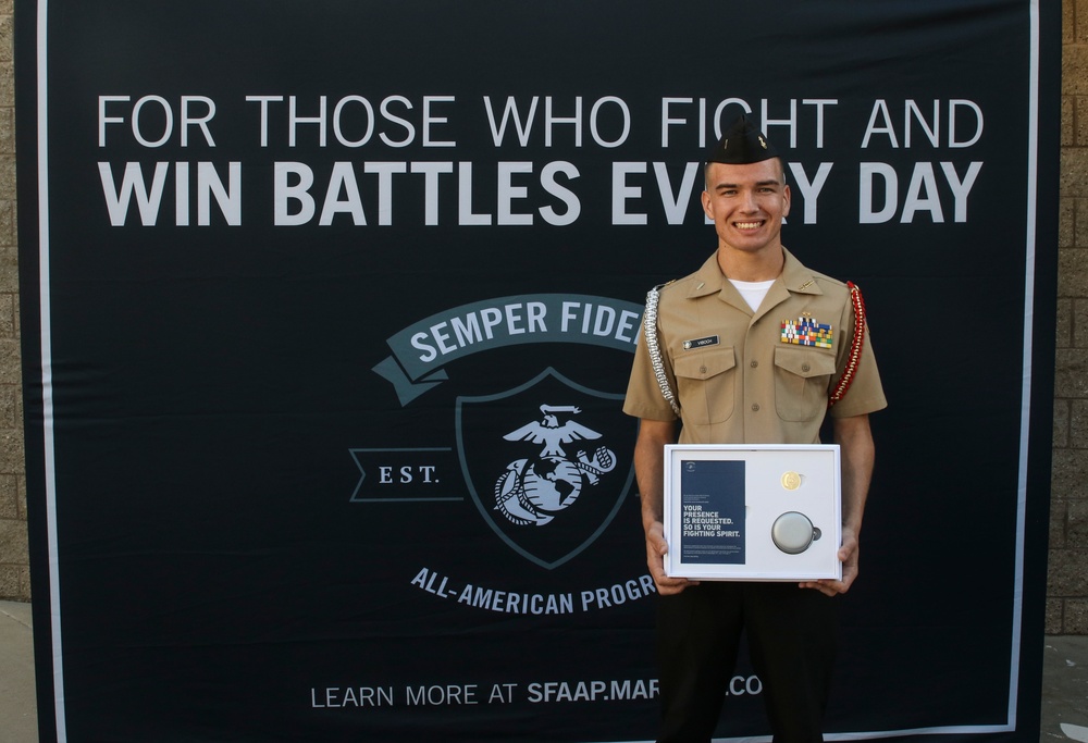 San Diegan Student-Athlete, JROTC Cadet Titled “Semper Fi All-American”