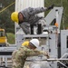 U.S. Army engineers construct a permanent structure for rotational aviation headquarters in Poland
