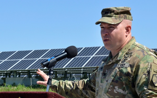 The Solar Array Ribbon Cutting ceremony
