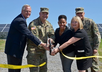 The Solar Array Ribbon Cutting ceremony