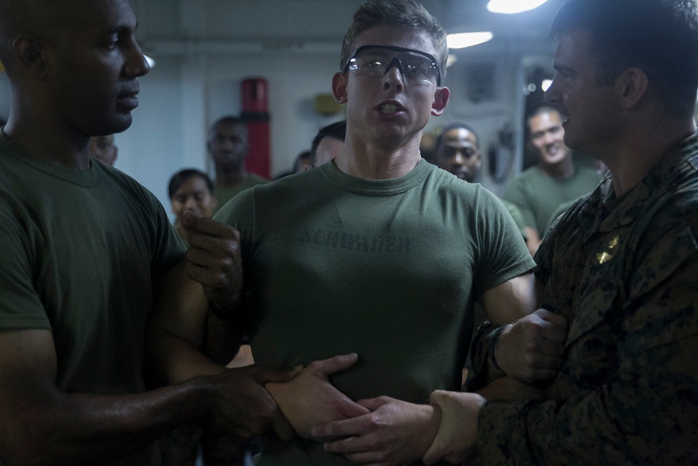 Taser, Taser, Taser, 31st MEU Marines, Sailors learn nonlethal weapons tactics