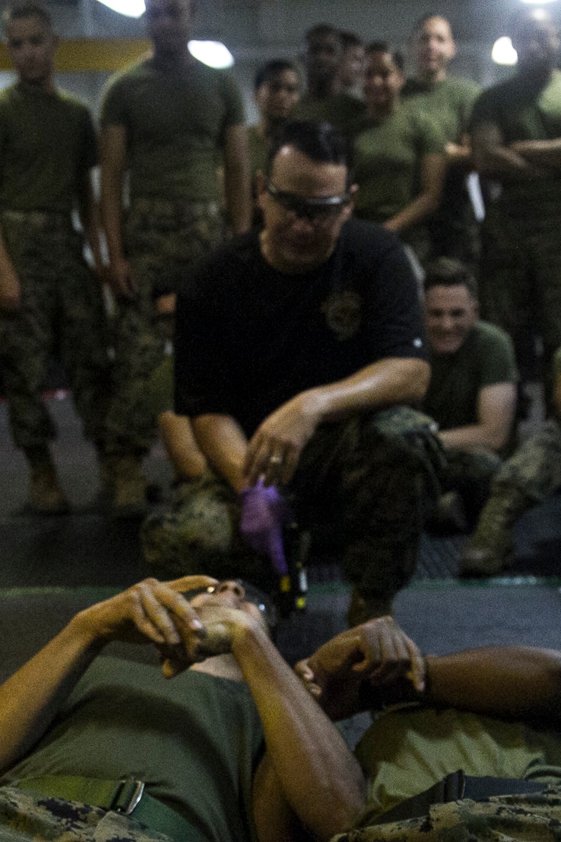 Taser, Taser, Taser, 31st MEU Marines, Sailors learn nonlethal weapons tactics