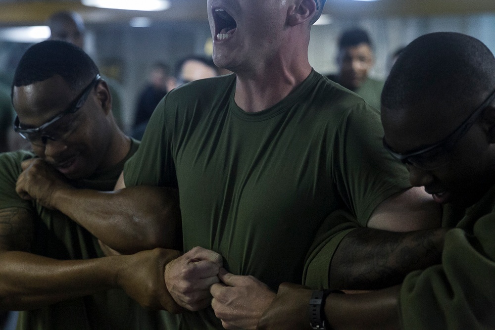 Taser, Taser, Taser, 31st MEU Marines, Sailors learn nonlethal weapons tactics