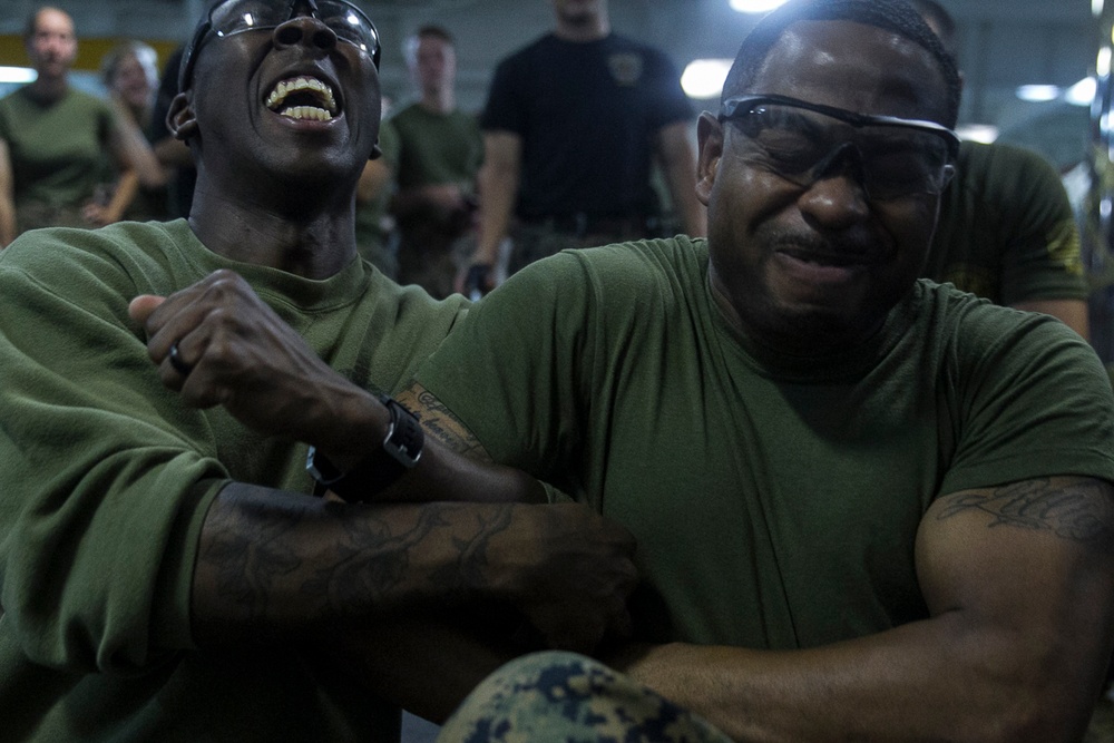 Taser, Taser, Taser, 31st MEU Marines, Sailors learn nonlethal weapons tactics