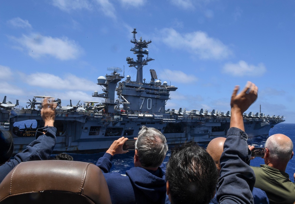 Carl Vinson Carrier Strike Group Conducts a Full Power Demonstration During Tiger Cruise