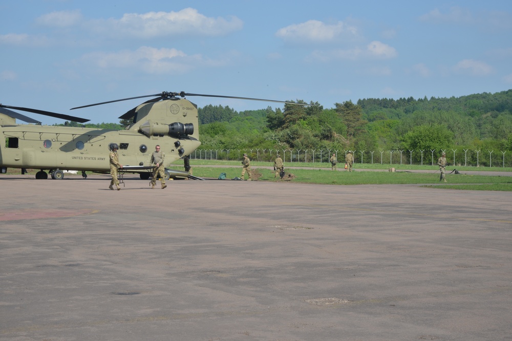 CH-47 Refueling at the Baumholder Airfield