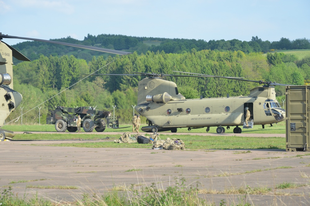 CH-47 Refueling At The Baumholder Airfield