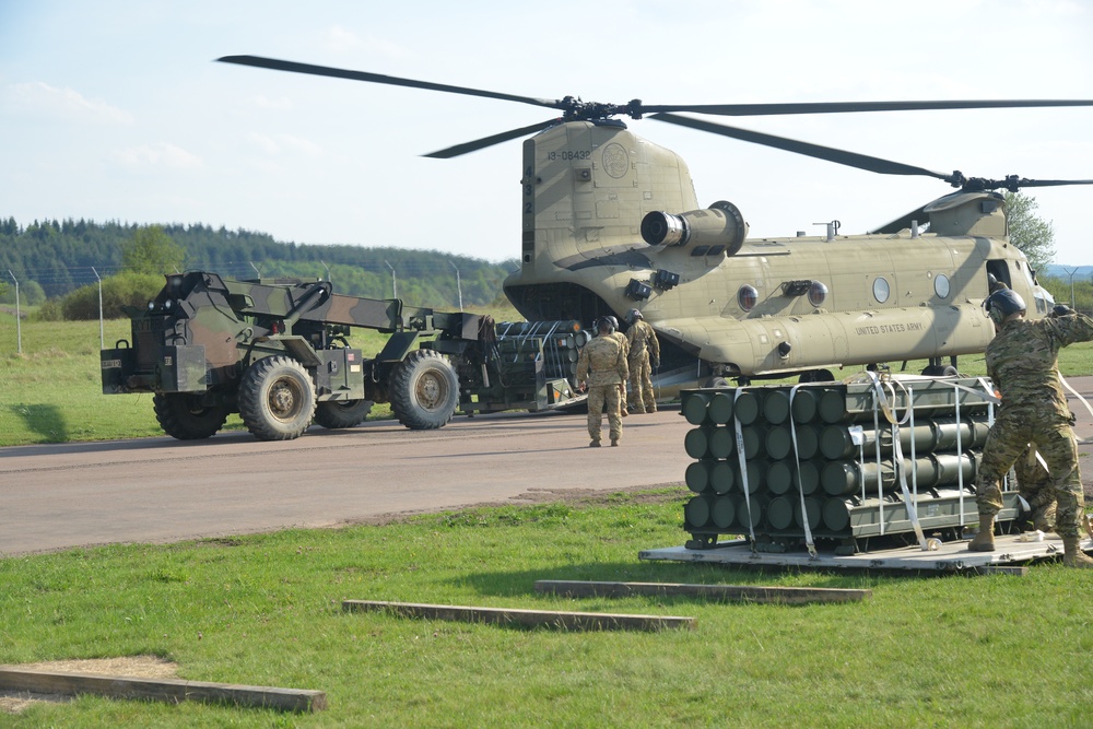 CH-47 Refueling At The Baumholder Airfield