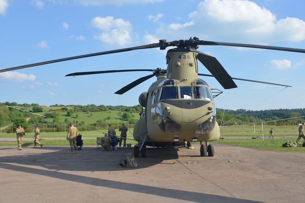 CH-47 Refueling At The Baumholder Airfield