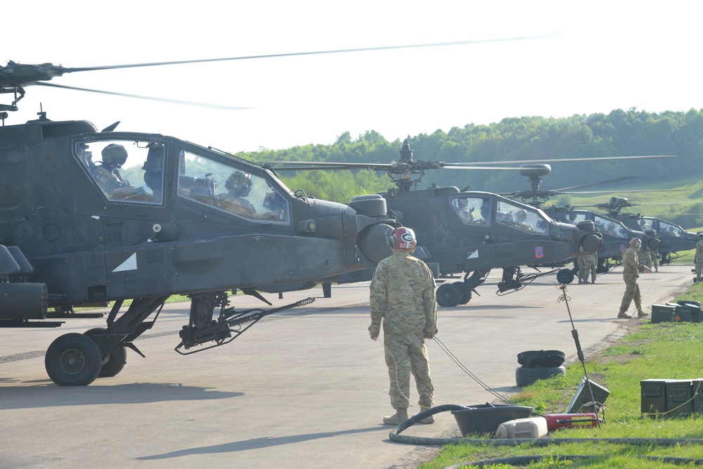 CH-47 Refueling At The Baumholder Airfield