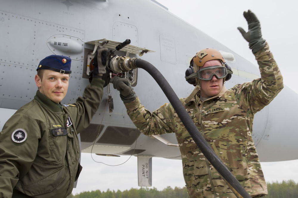 10th CAB refuelers help Finnish Air Force get off the ground in Latvia