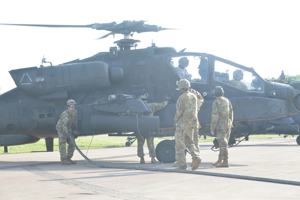 CH-47 Refueling At The Baumholder Airfield