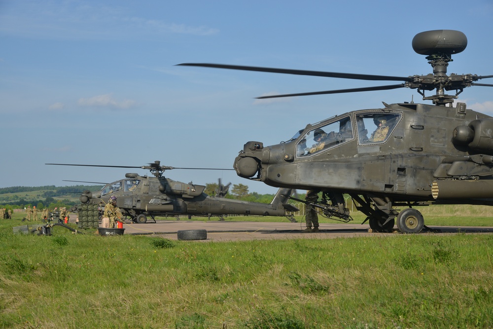 CH-47 Refueling At The Baumholder Airfield