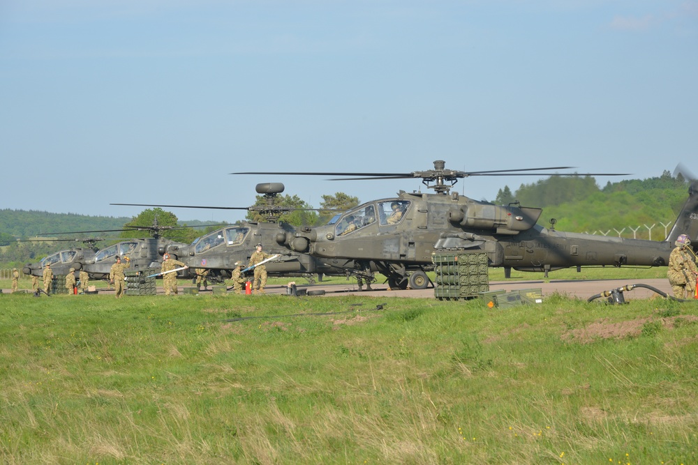 CH-47 Refueling At The Baumholder Airfield