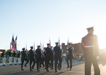 Coast Guard silent drill team performs at Charlestown Navy Yard in Boston