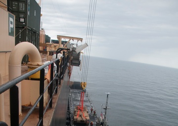 Elements of  NAVAL BEACH GROUP TWO Kick Off Saber Strike 17 With In-stream Maritime Offloads