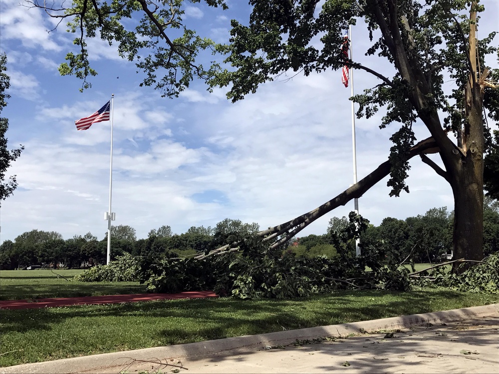 Storm causes significant damage to base