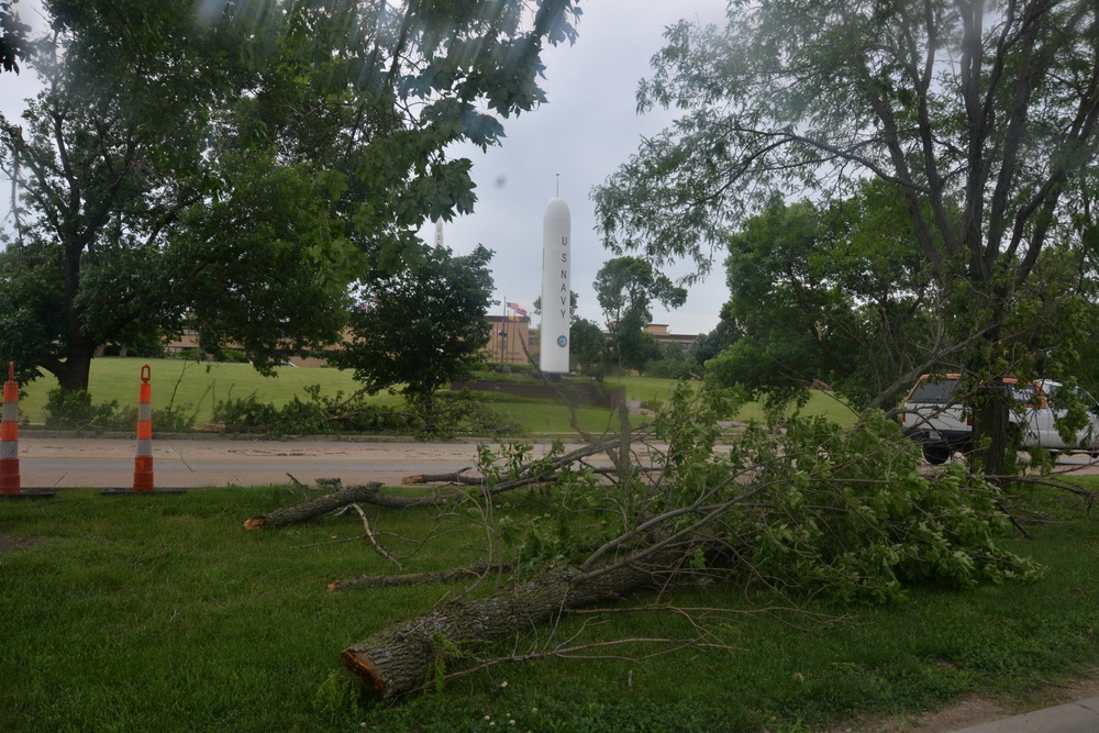 Storm causes significant damage to base