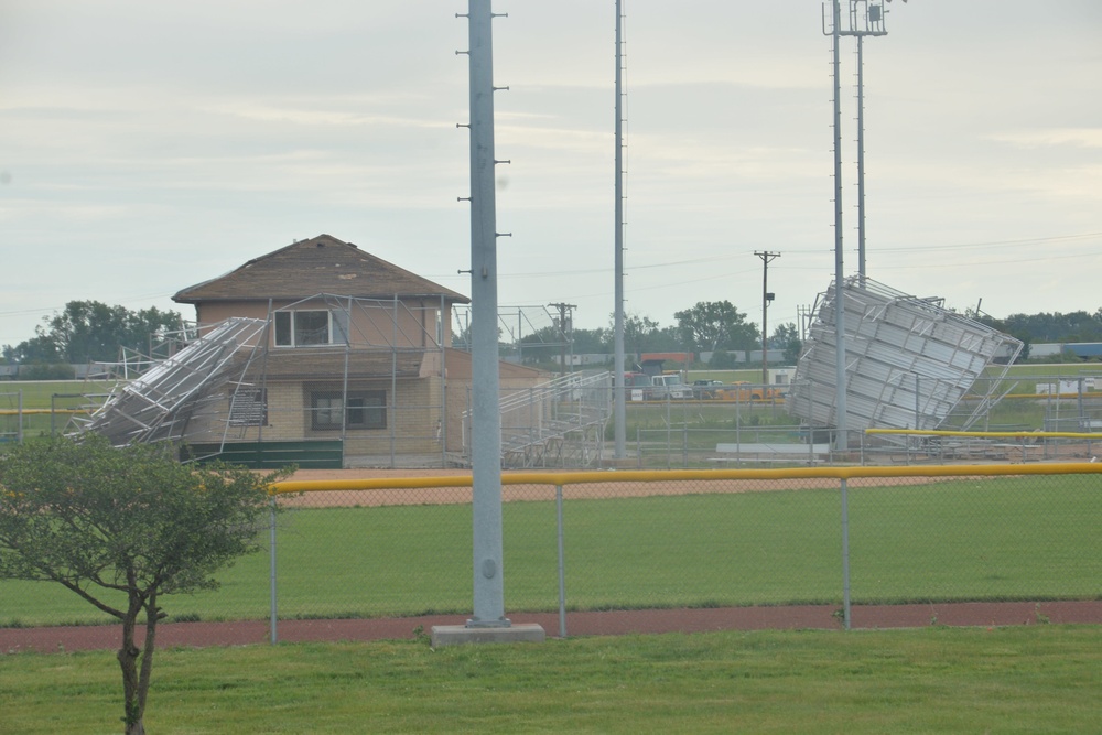 Storm causes significant damage to base