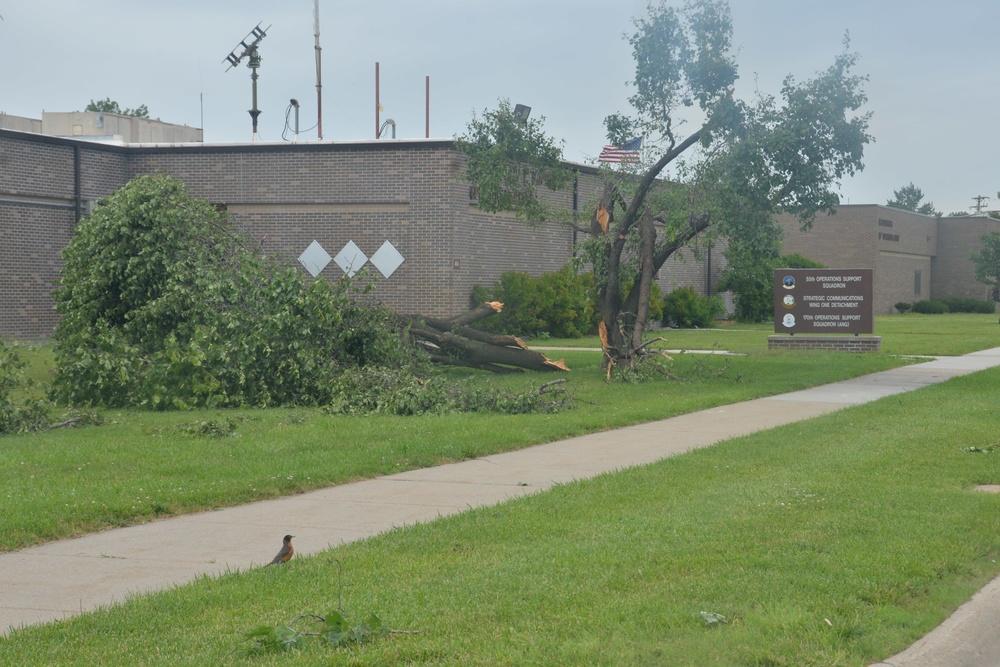 Storm causes significant damage to base