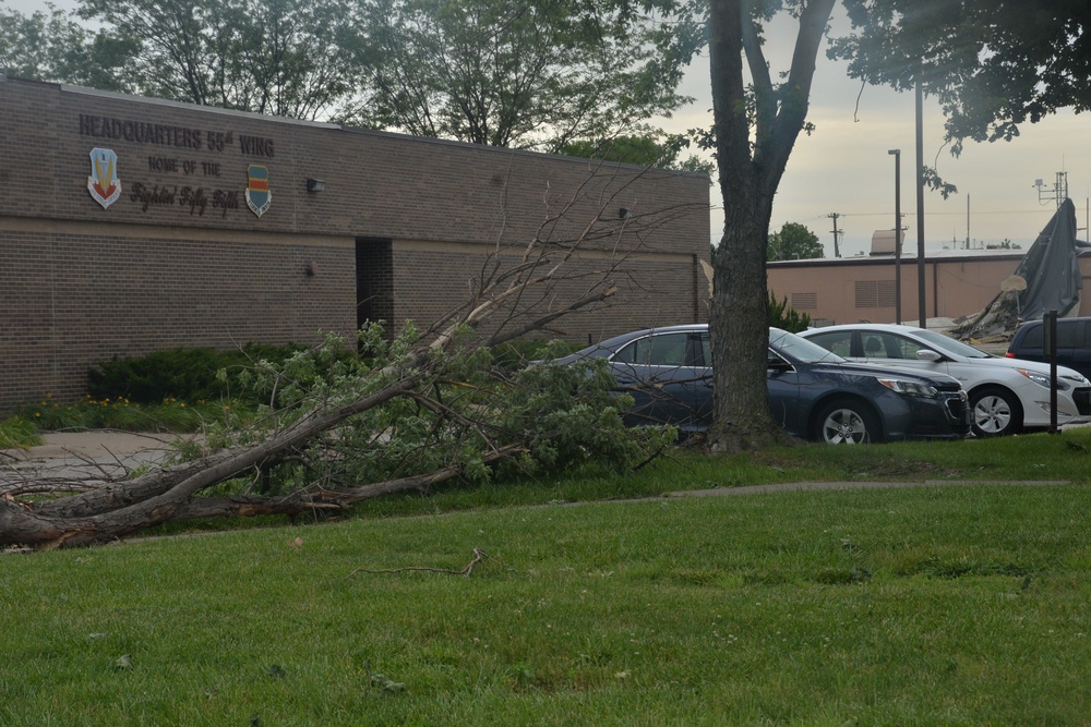 Storm causes significant damage to base