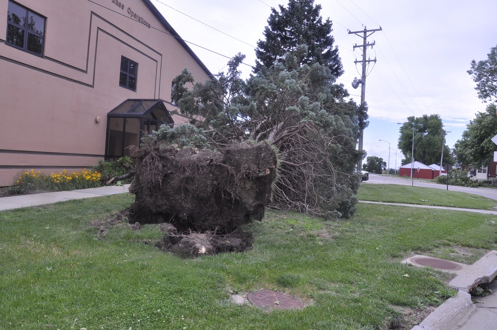 Storm causes significant damage to base