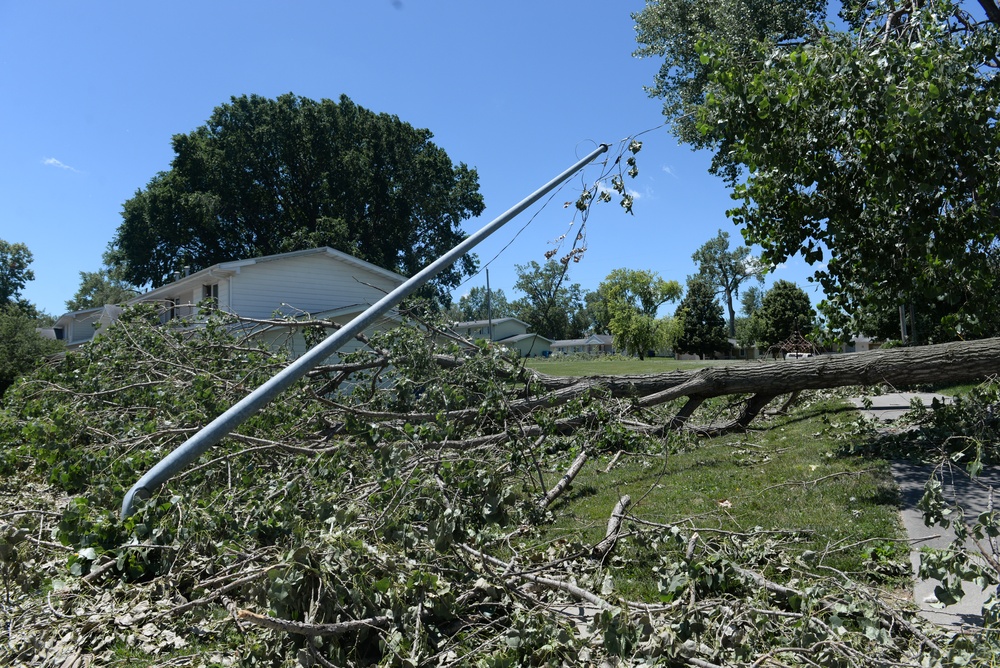 Storm causes significant damage to base