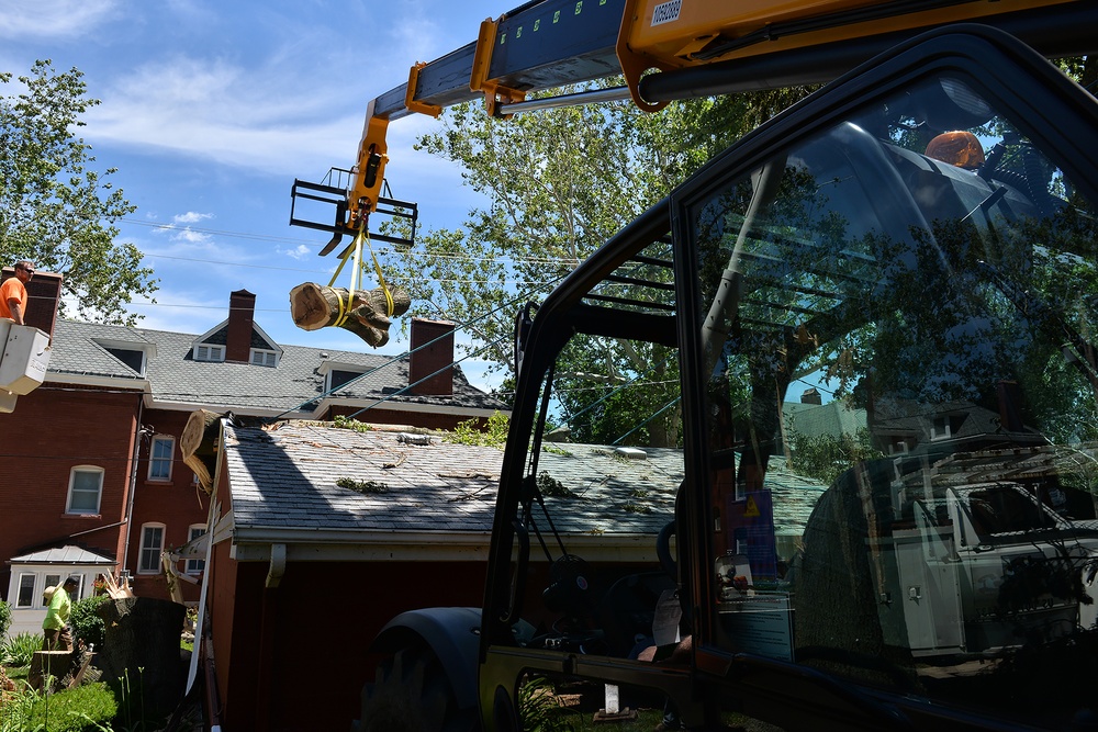 Storm causes significant damage to base