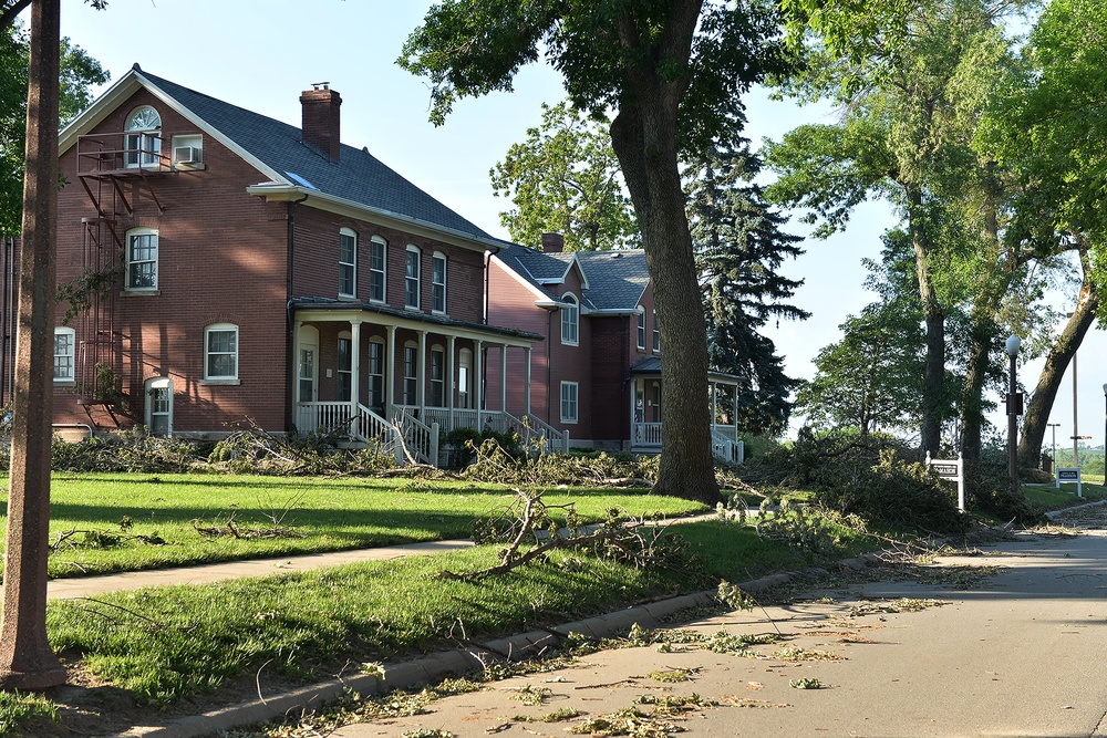 Storm causes significant damage to base