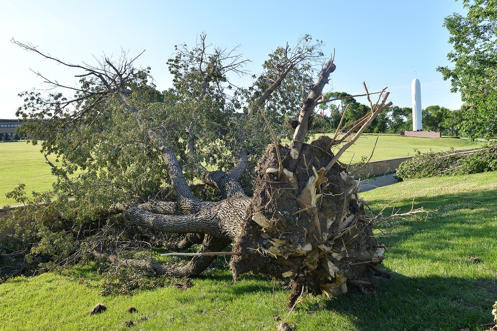 Storm causes significant damage to base