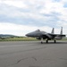 50 Employers from the Community watch F15s take off at the 104th Fighter Wing